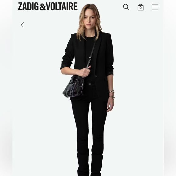 $498 Zadig & Voltaire Sunny Moody Bag (replaced rings) - Picture 3 of 12